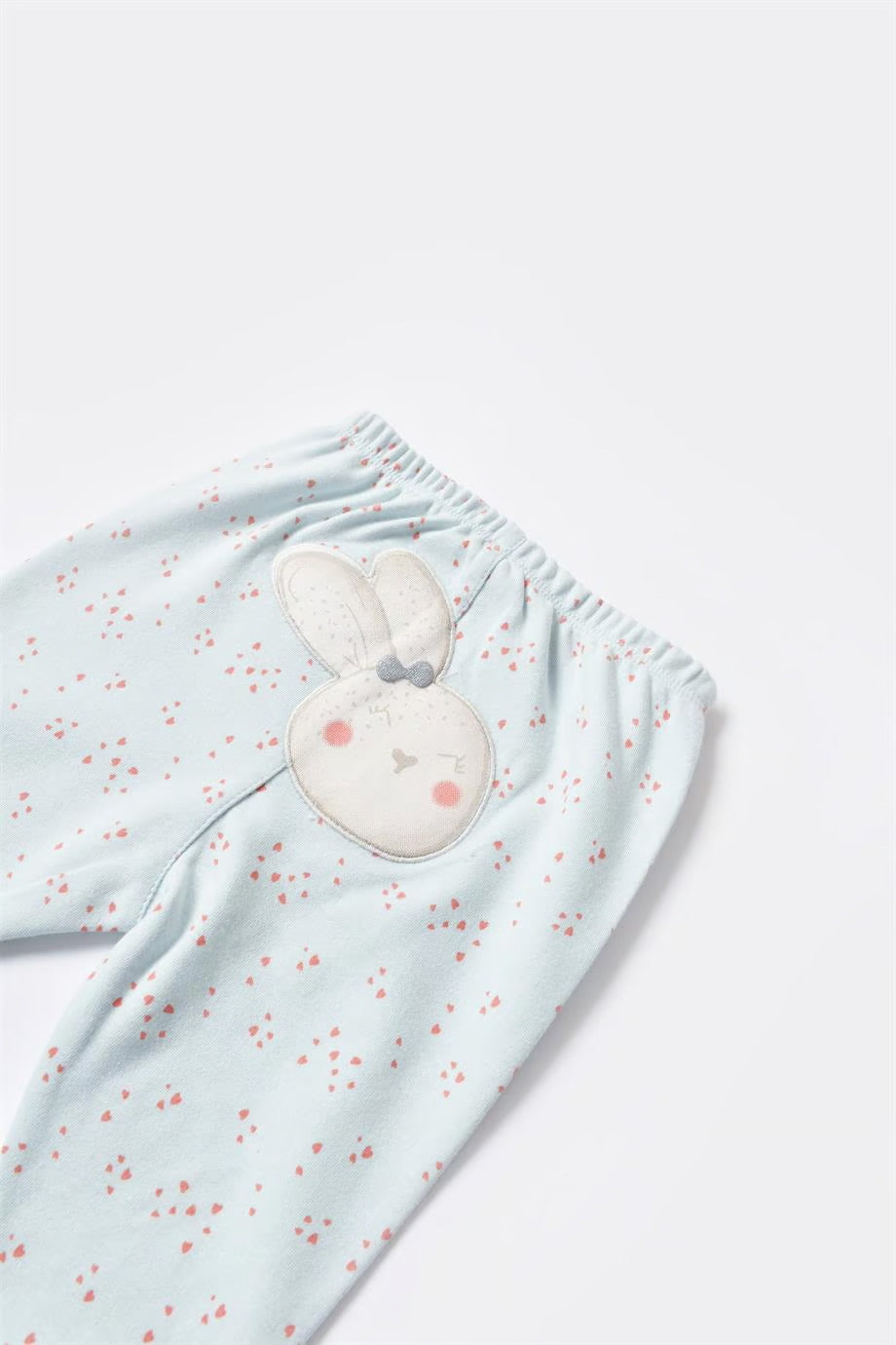 Pantaloni bebe, Pretty Ears Bunny, din bumbac organic, Biorganic, Multicolor